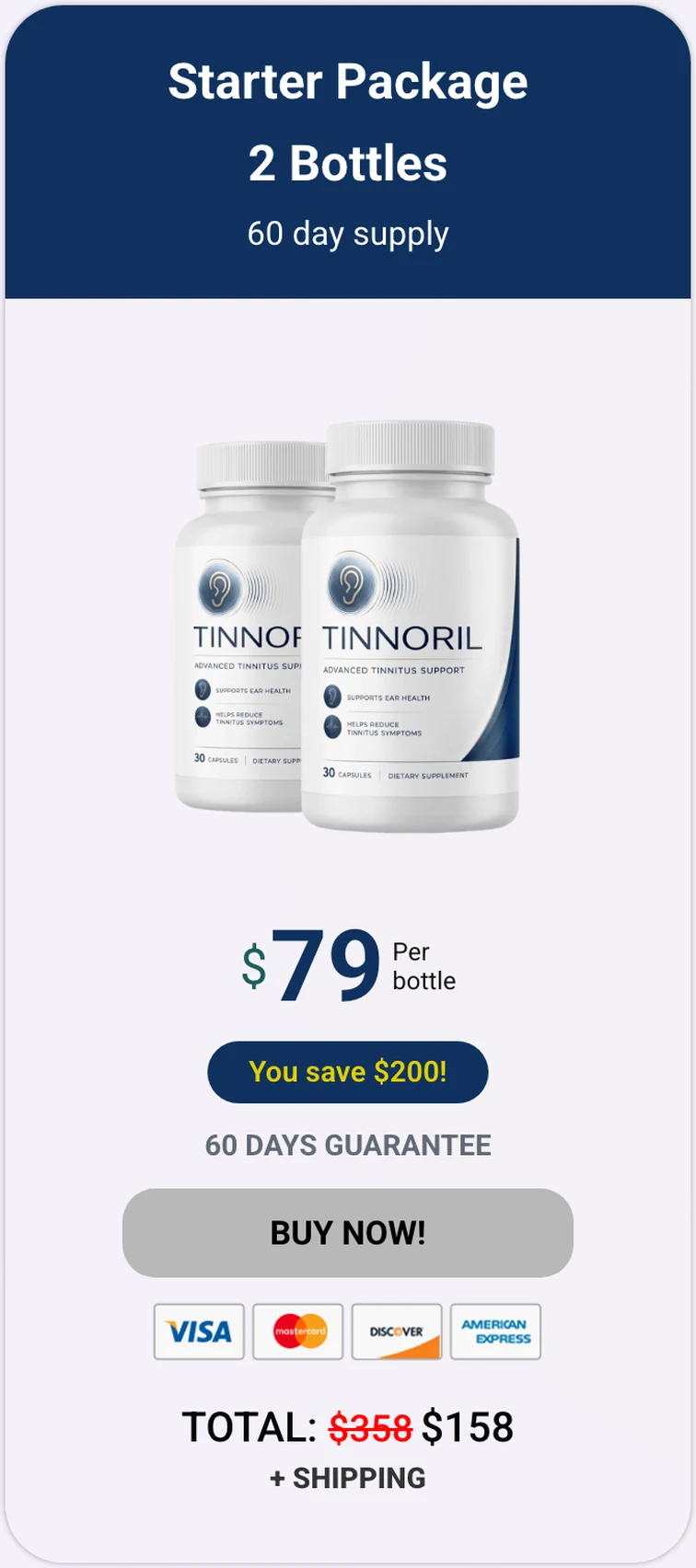 Tinnoril 2 bottles