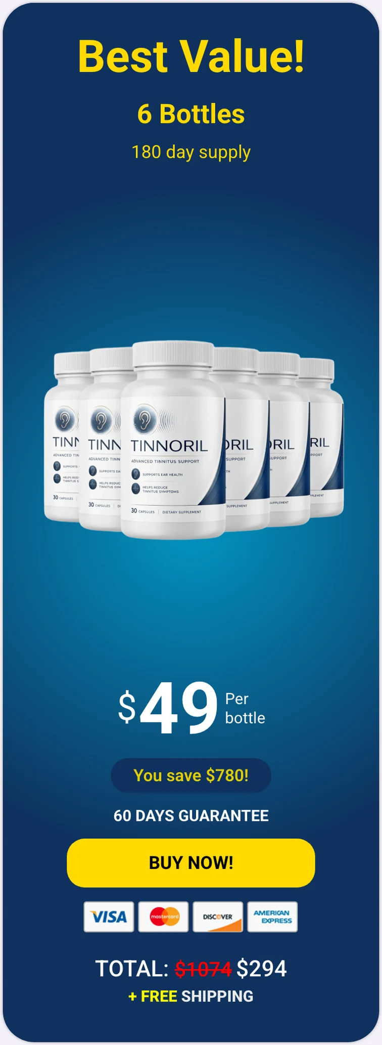 Tinnoril 6 bottles